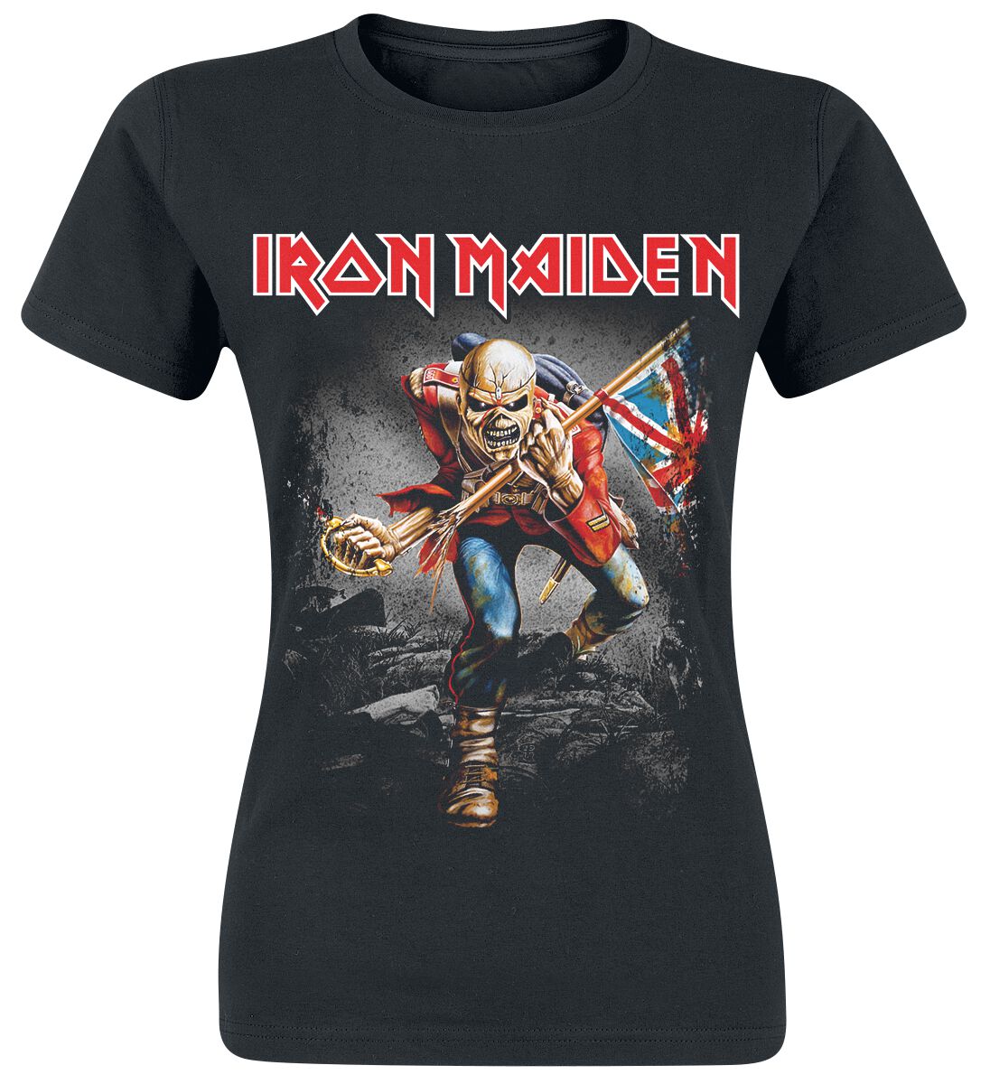 Levně Iron Maiden Vintage Trooper Dámské tričko černá