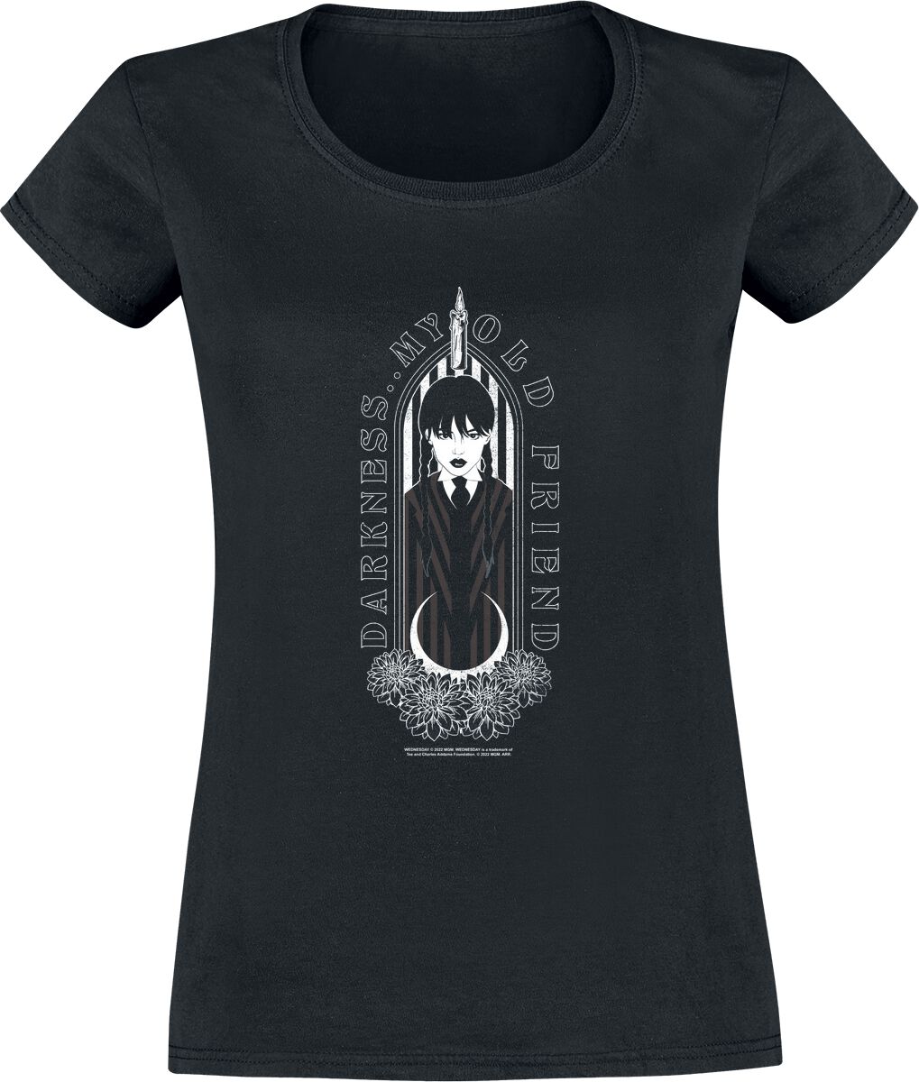 T-Shirt Manches courtes de Wednesday - Friend Of Darkness - S à XXL - pour Femme - noir