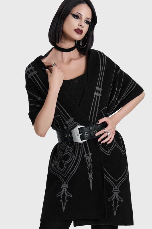 Killstar - Gothic Schal - CATHEDRA SPIRES SCARF - für Damen - schwarz