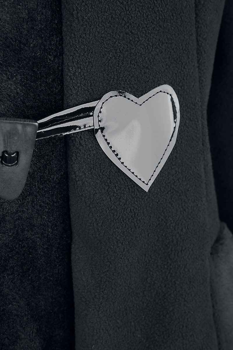 Poizen Industries Minx Coat Wintermantel schwarz