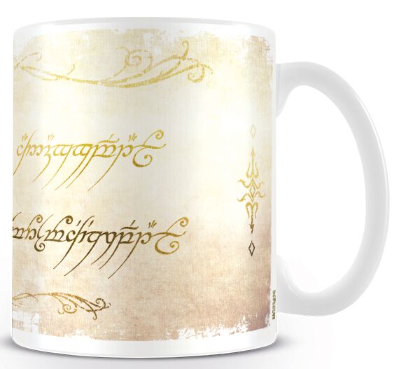 The Lord Of The Rings Ring Inscription Cup multicolor