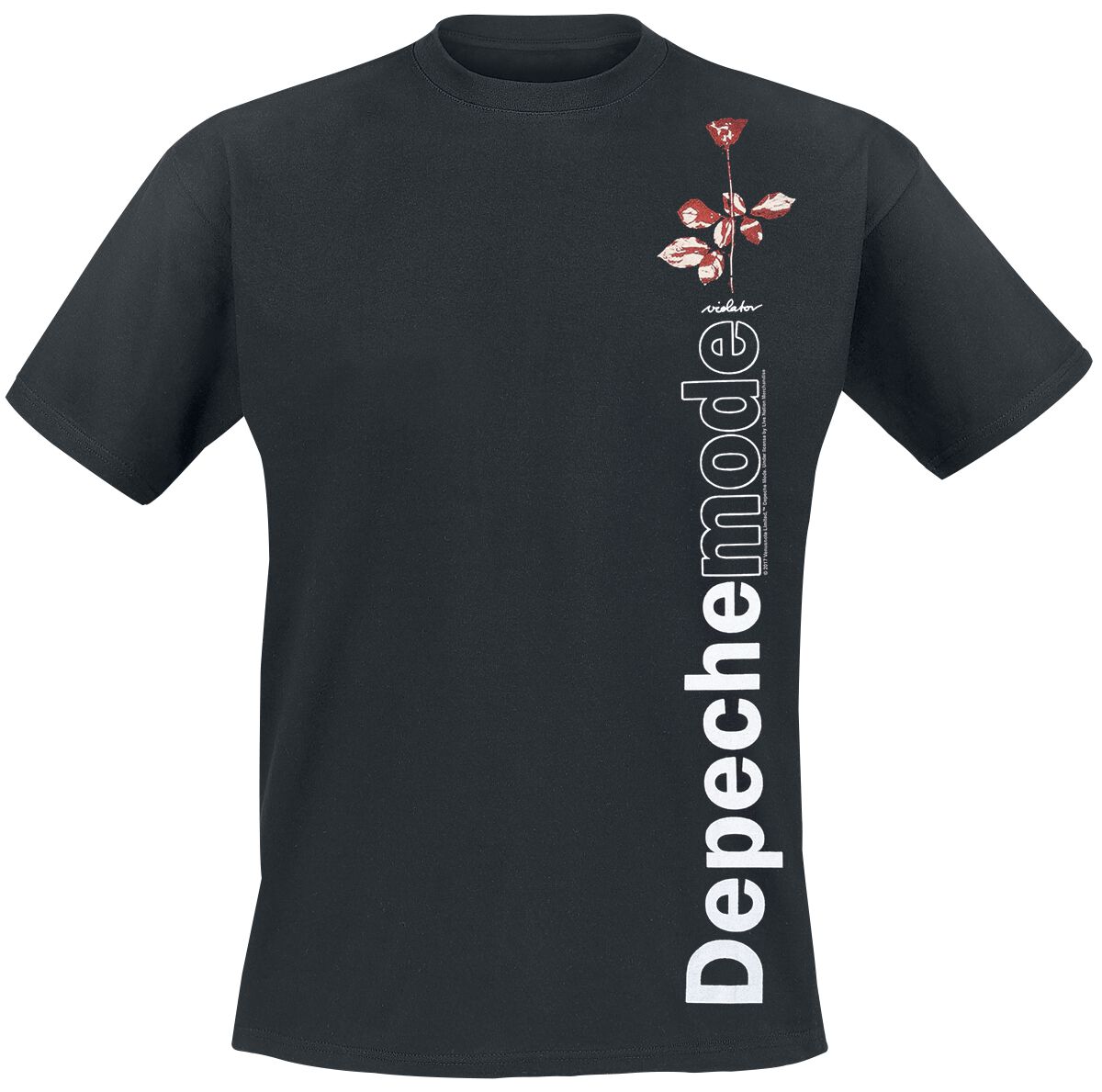 Depeche Mode T-Shirt - Violator Side Rose - S bis XXL - für Männer - Größe XL - schwarz  - Lizenziertes Merchandise!