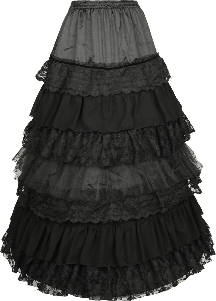Levně Sinister Gothic Gotická, kruhová sukně Sukně černá