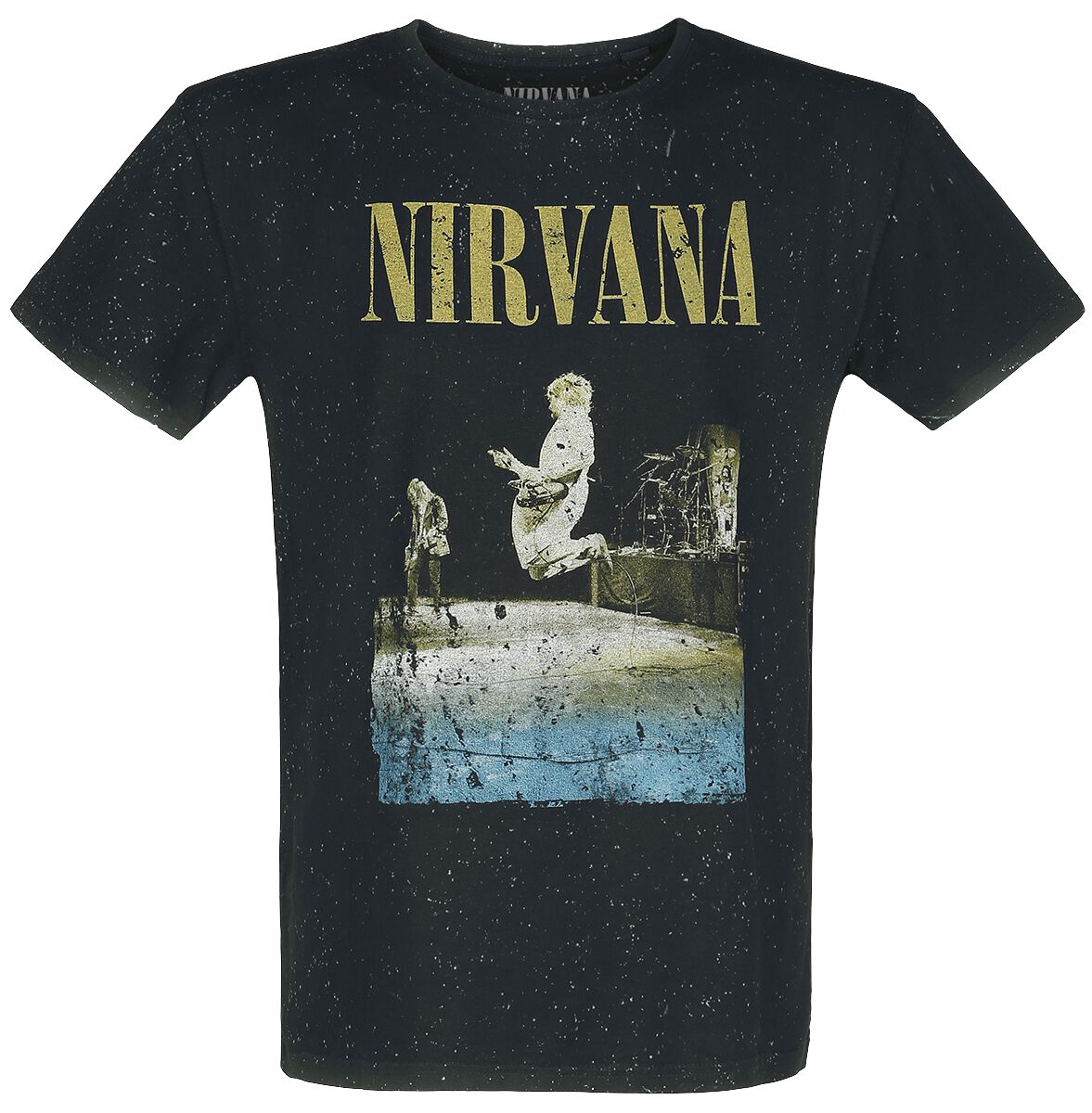 Nirvana Stage Jump T-Shirt black