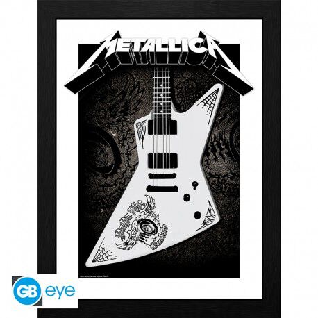 Levně Metallica Papa Het Guitar Zarámovaný obraz standard