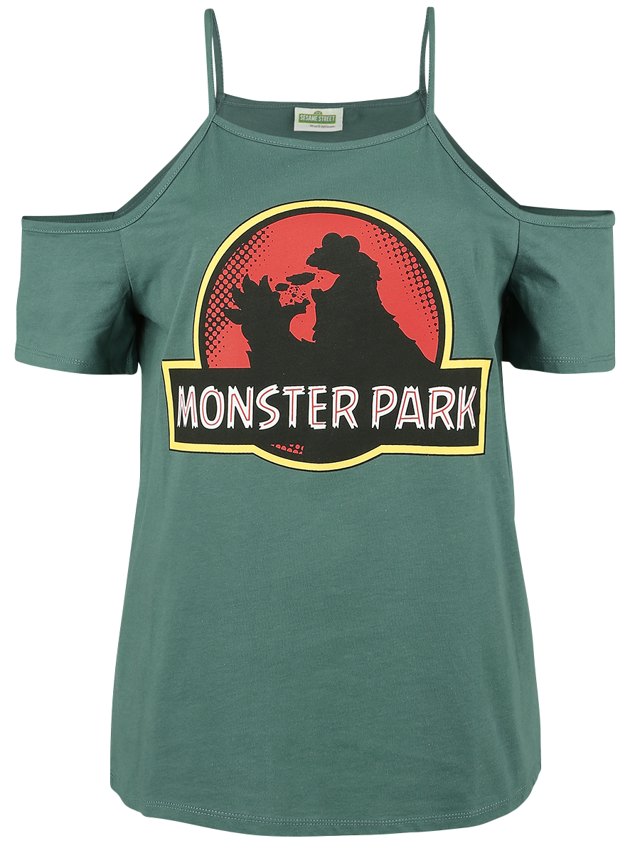 Sesame Street - Cookie Monster - Monster Park - Girls shirt - dark green image