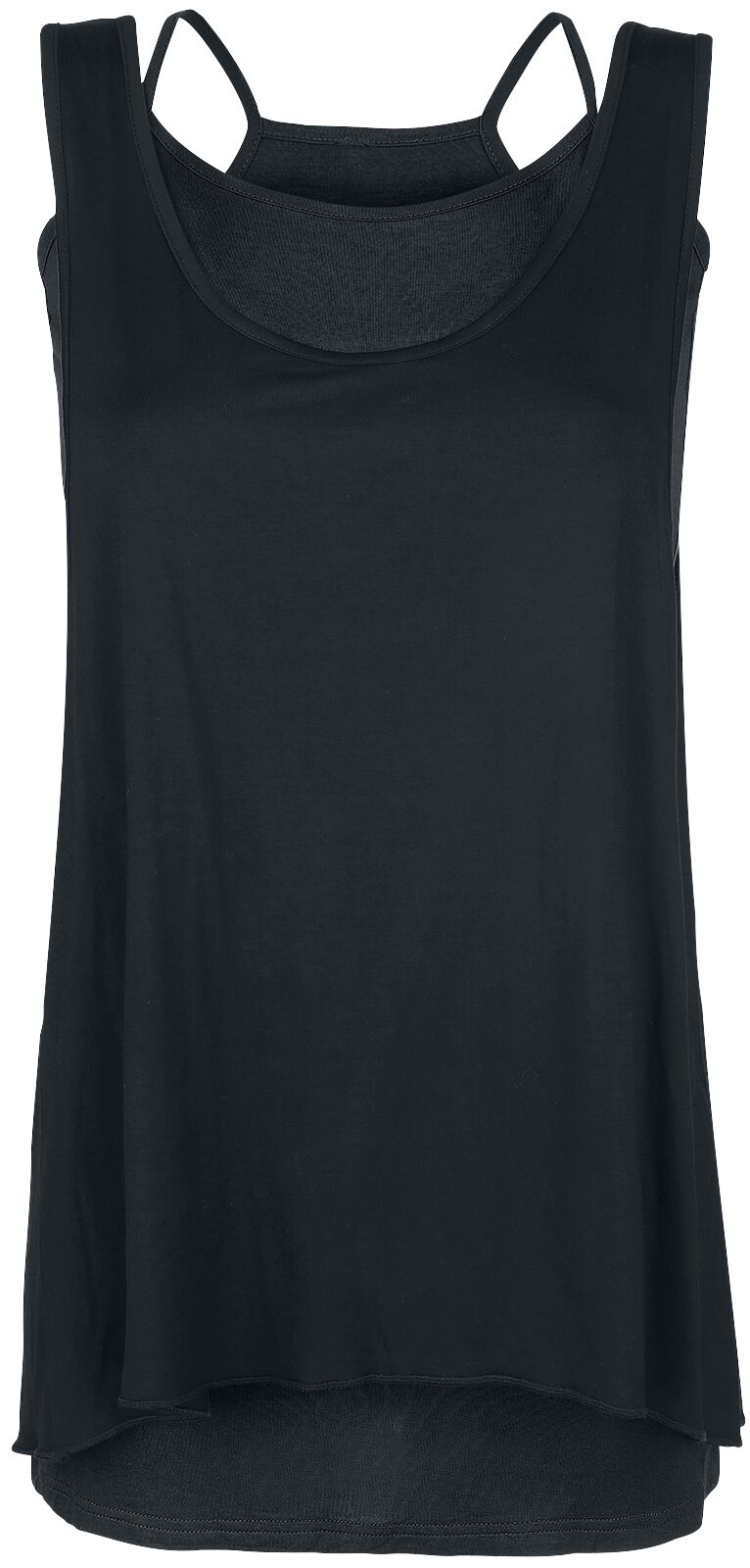 Forplay Kurzes Kleid - Two in One Dress - S bis 5XL - für Damen - Größe 4XL - schwarz