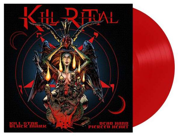 Image of LP di Kill Ritual - Kill star black mark dead hand pierced heart - Unisex - colorato