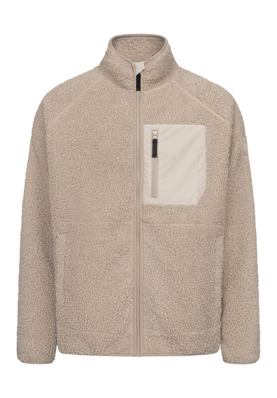 Derbe Hamburg Fleecejacke - Kuschelby - M bis 3XL - für Männer - Größe L - beige