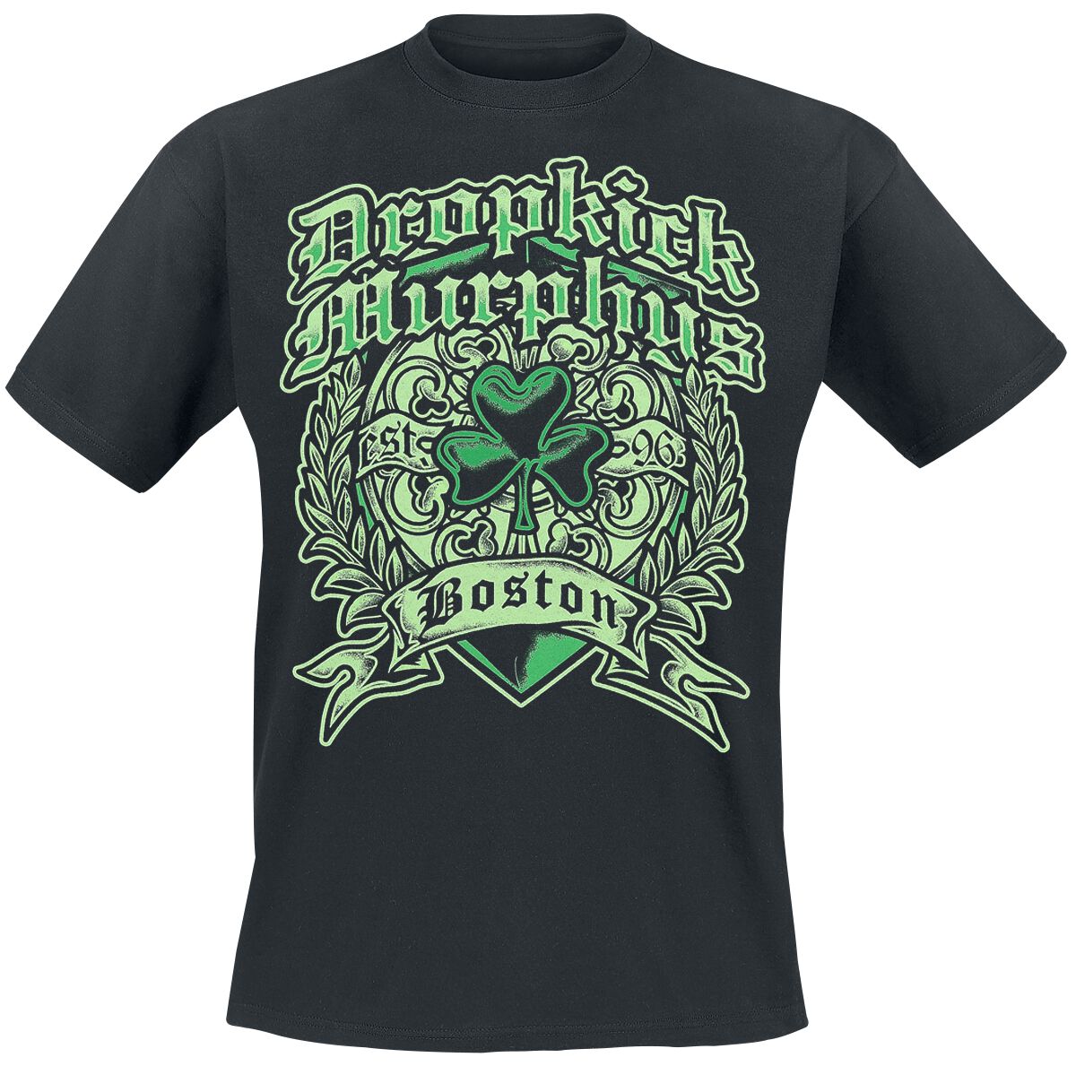 Image of Dropkick Murphys Boston Irish Heart T-Shirt schwarz