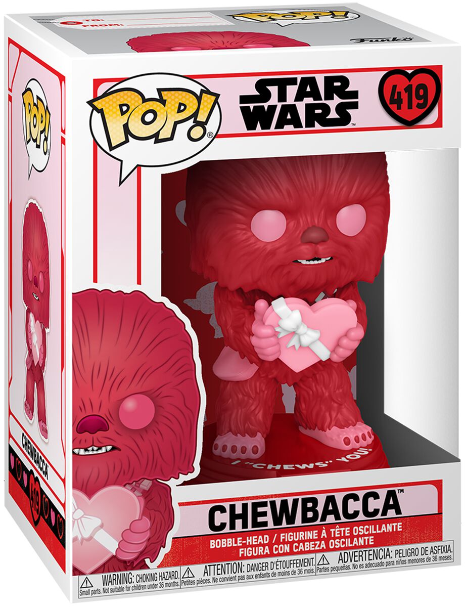 Star Wars Chewbacca (Valentine's Day) Vinyl Figure 419 Funko Pop! multicolor