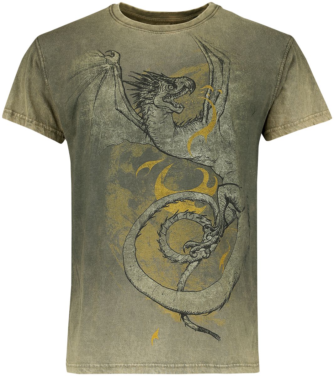 Harry Potter Hungarian Horntail T-Shirt grün in XL