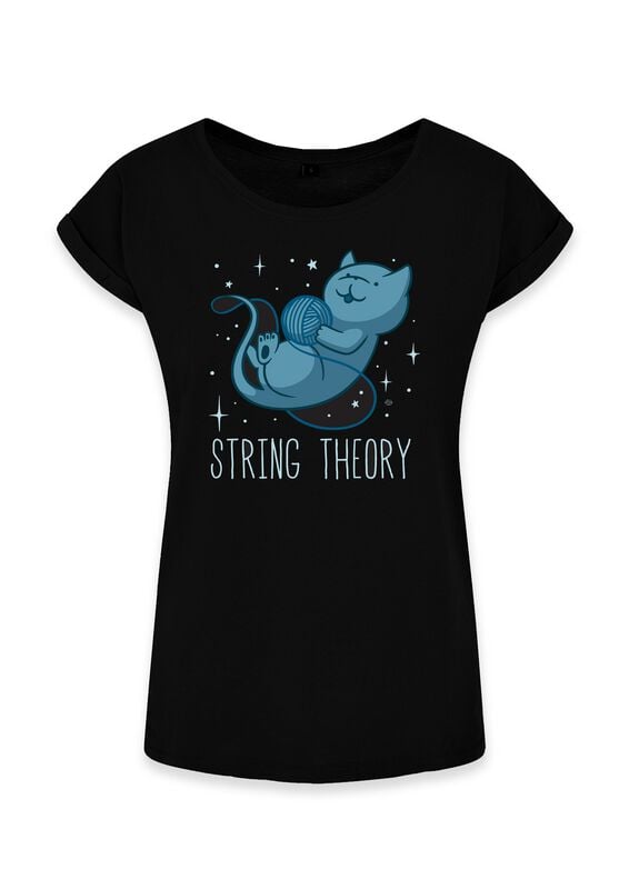 Goodie Two Sleeves String Theory T-Shirt schwarz in L