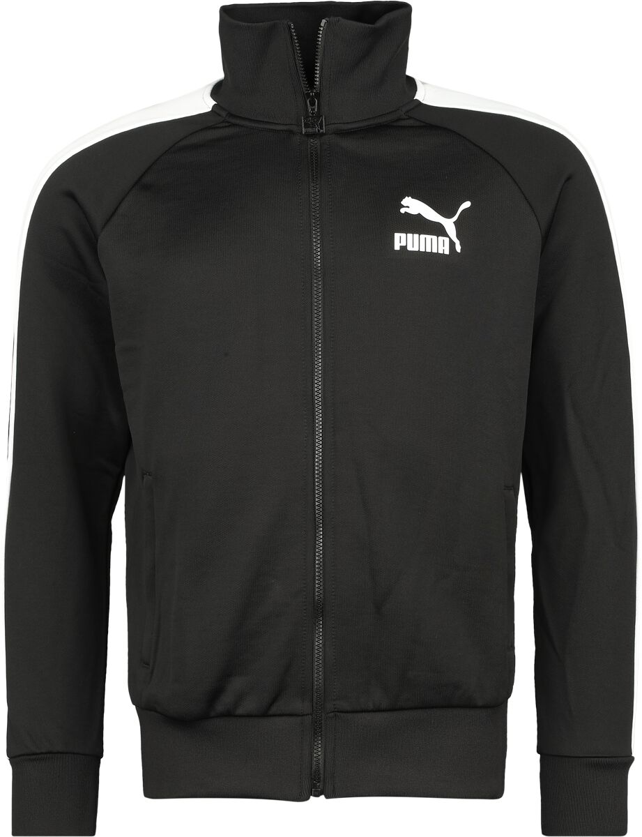 Levně Puma Sportovní bunda Iconic T7 PT Tepláková bunda černá