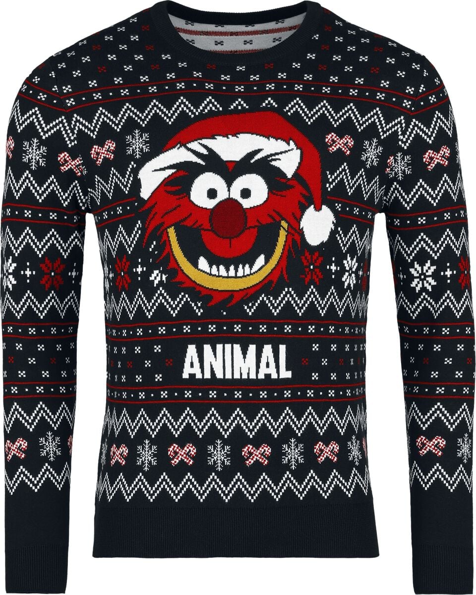Die Muppets - Disney Christmas jumper - Animal - M tot XXL - voor Mannen - zwart