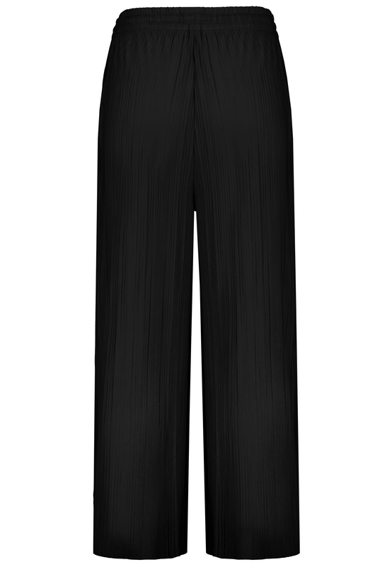 Thumbnail - Authentic Style JERSEY PLISSEE TROUSERS Stoffhose schwarz in L