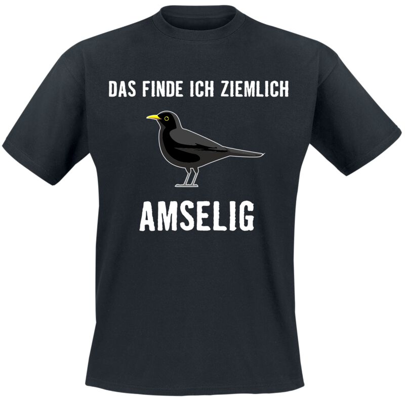 T-Shirt Manches courtes Fun de Tierisch - Ziemlich Armselig - M à 3XL - pour Homme - noir