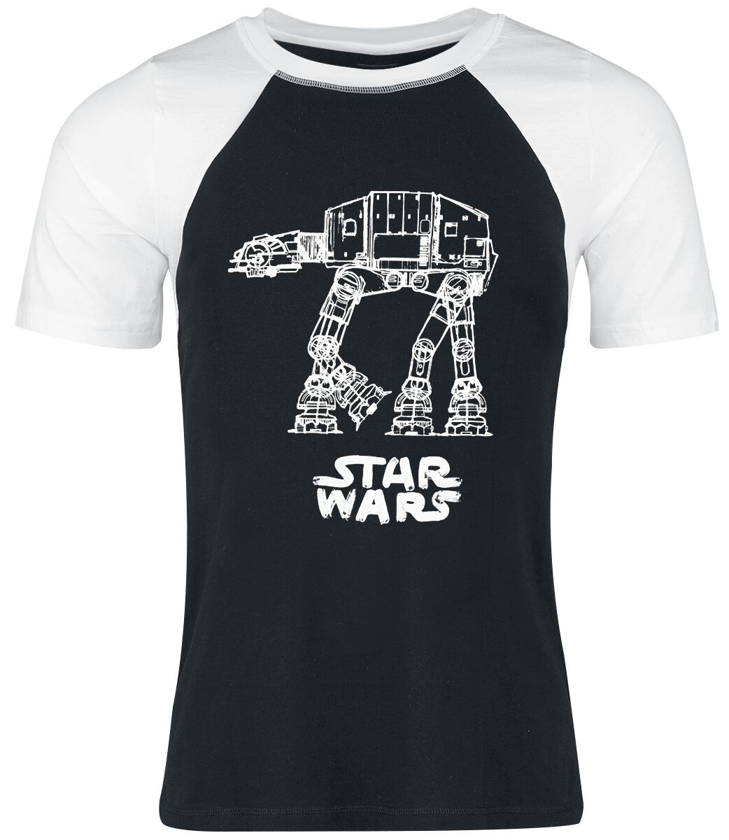 T-Shirt Manches courtes de Star Wars - AT-AT - S à XXL - pour Femme - noir