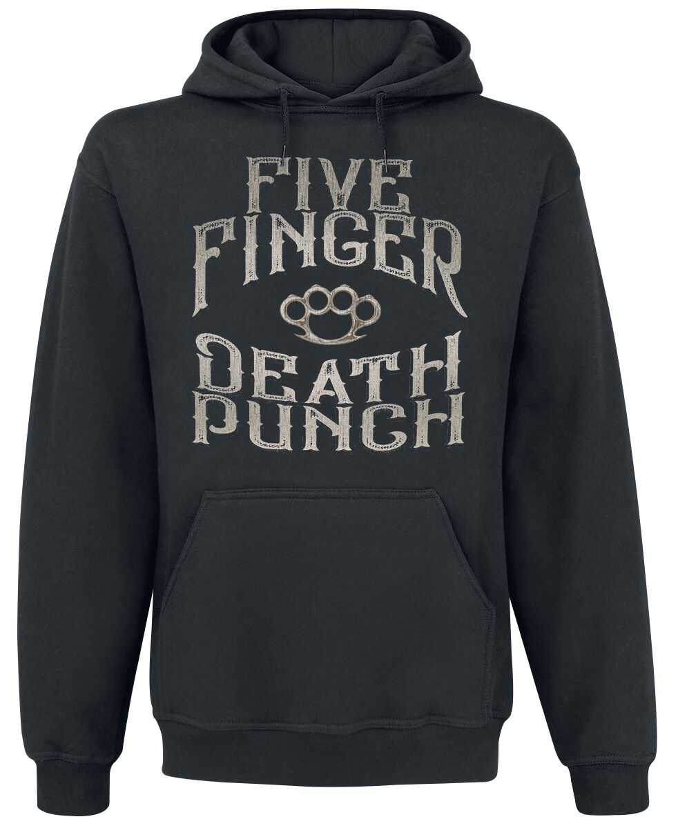 Levně Five Finger Death Punch 100 Proof Mikina s kapucí černá