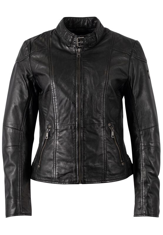 Mauritius Kina S18 LEGV Lederjacke schwarz in L