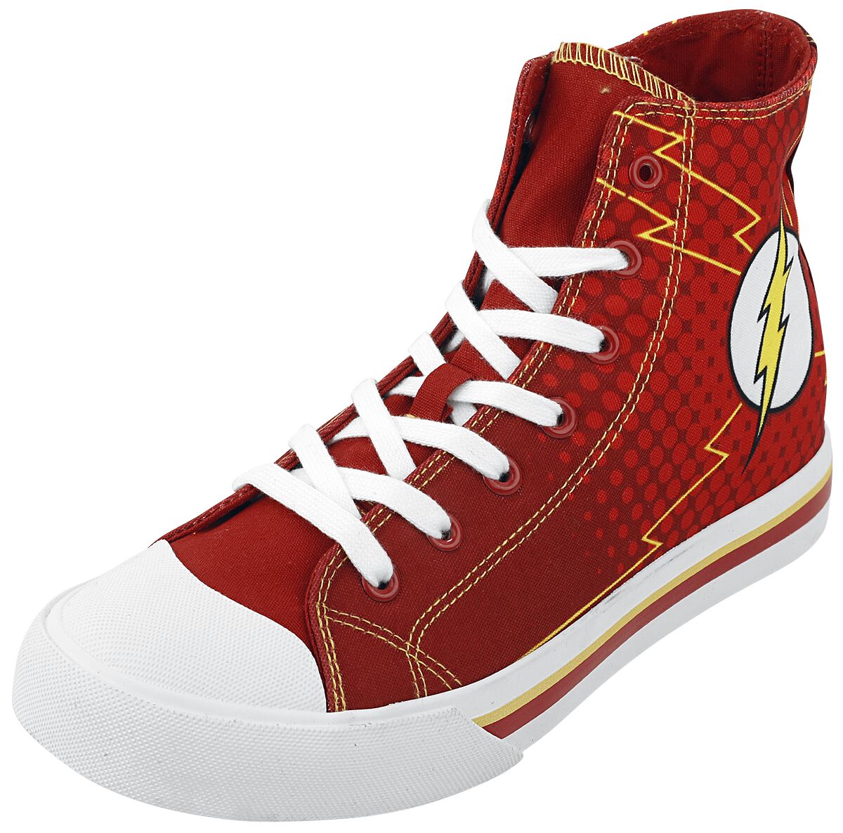The Flash Flash Logo Sneakers High red yellow