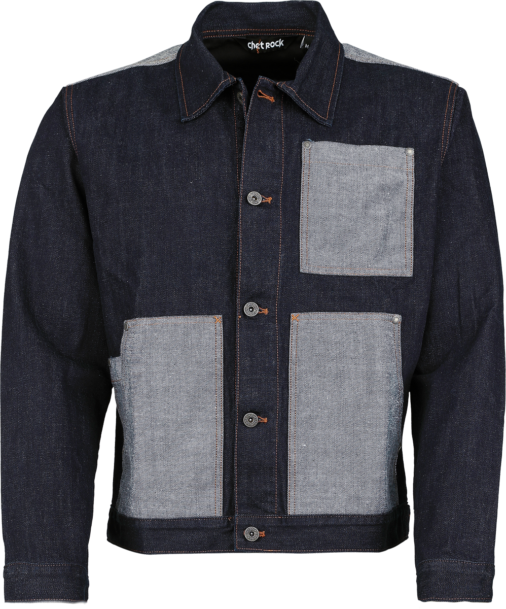 Chet Rock  Jeans Jacket - Infinity Panel Jacket - for Men - blue