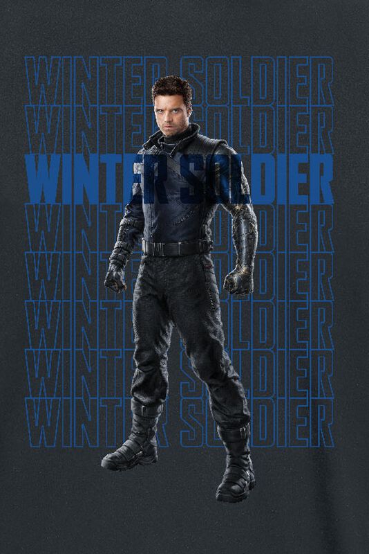 Große Größen Männer Winter Soldier | Captain America T-Shirt