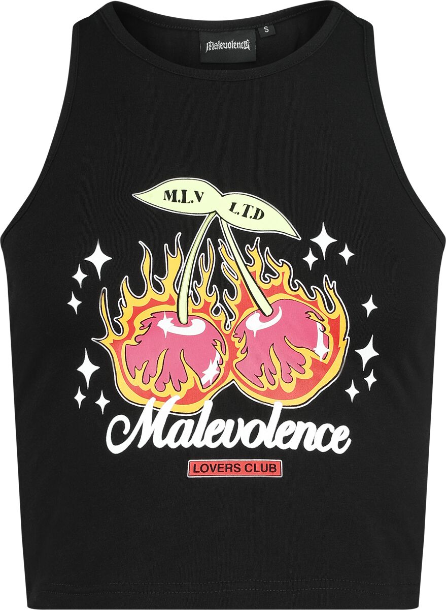 Malevolence Lovers Club Top schwarz in 3XL