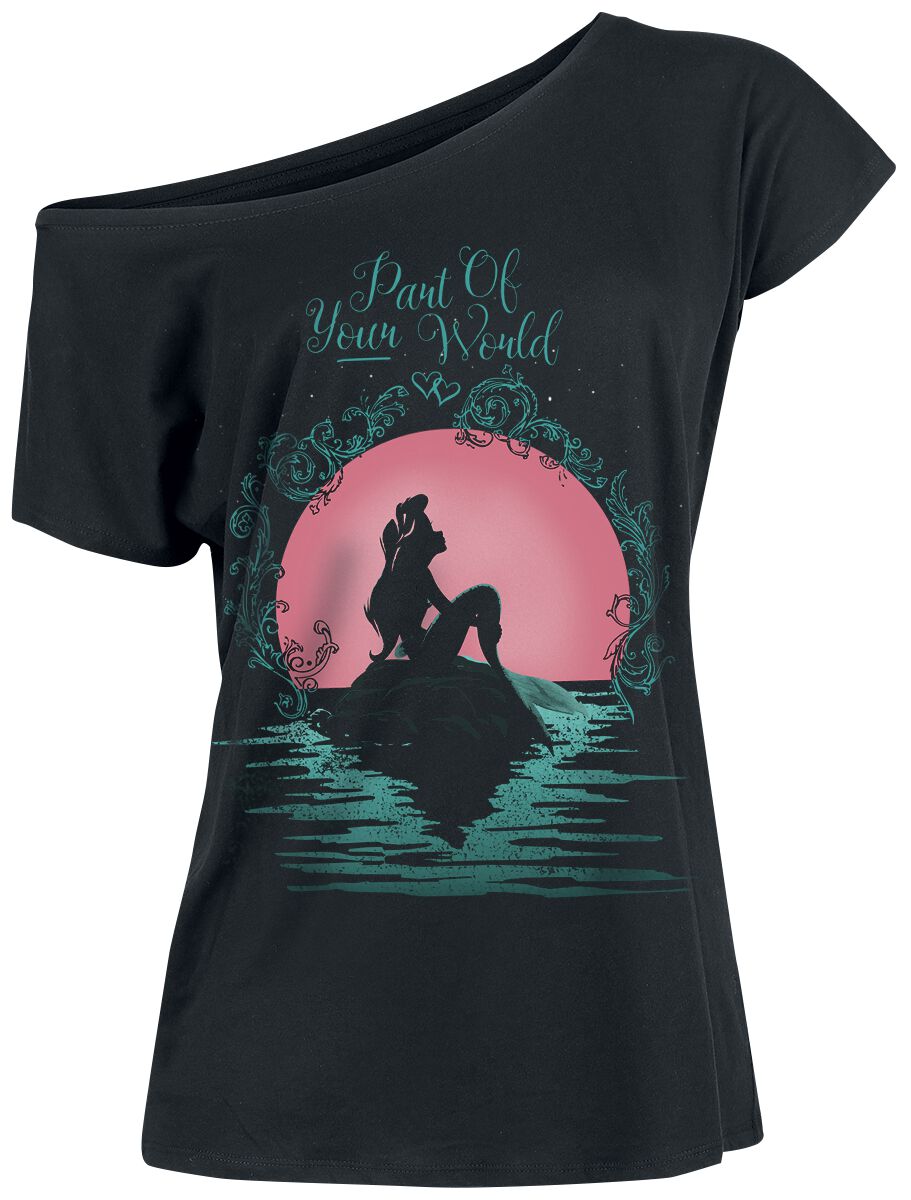 Levně Ariel - Malá mořská víla Part Of Your World Dámské tričko černá