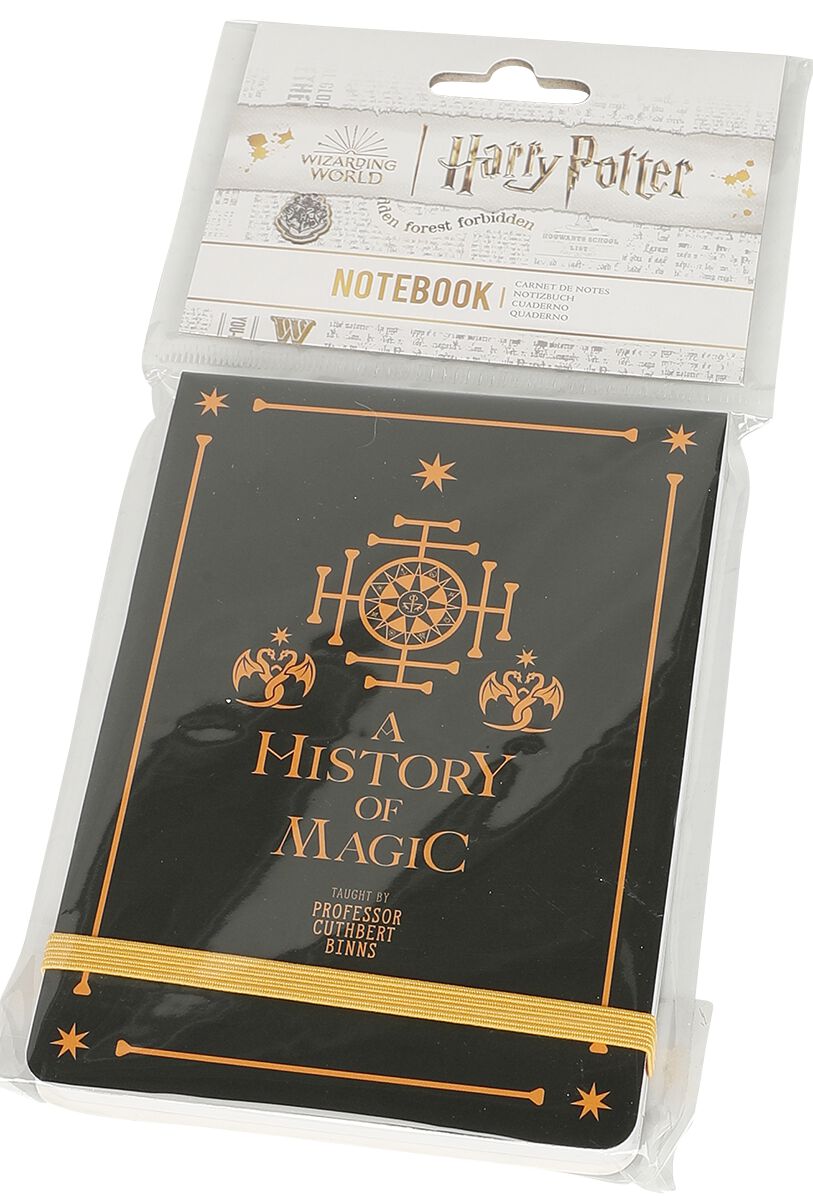 Harry Potter Bürozubehör - History Of Magic - schwarz/gelb  - Lizenzierter Fanartikel