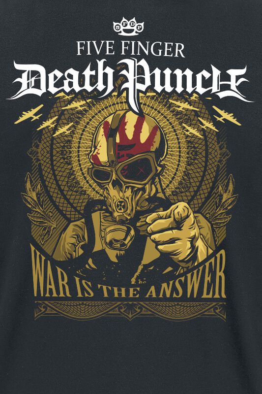 Band Merch Nachhaltiges Band Merch War Is The Answer | Five Finger Death Punch T-Shirt