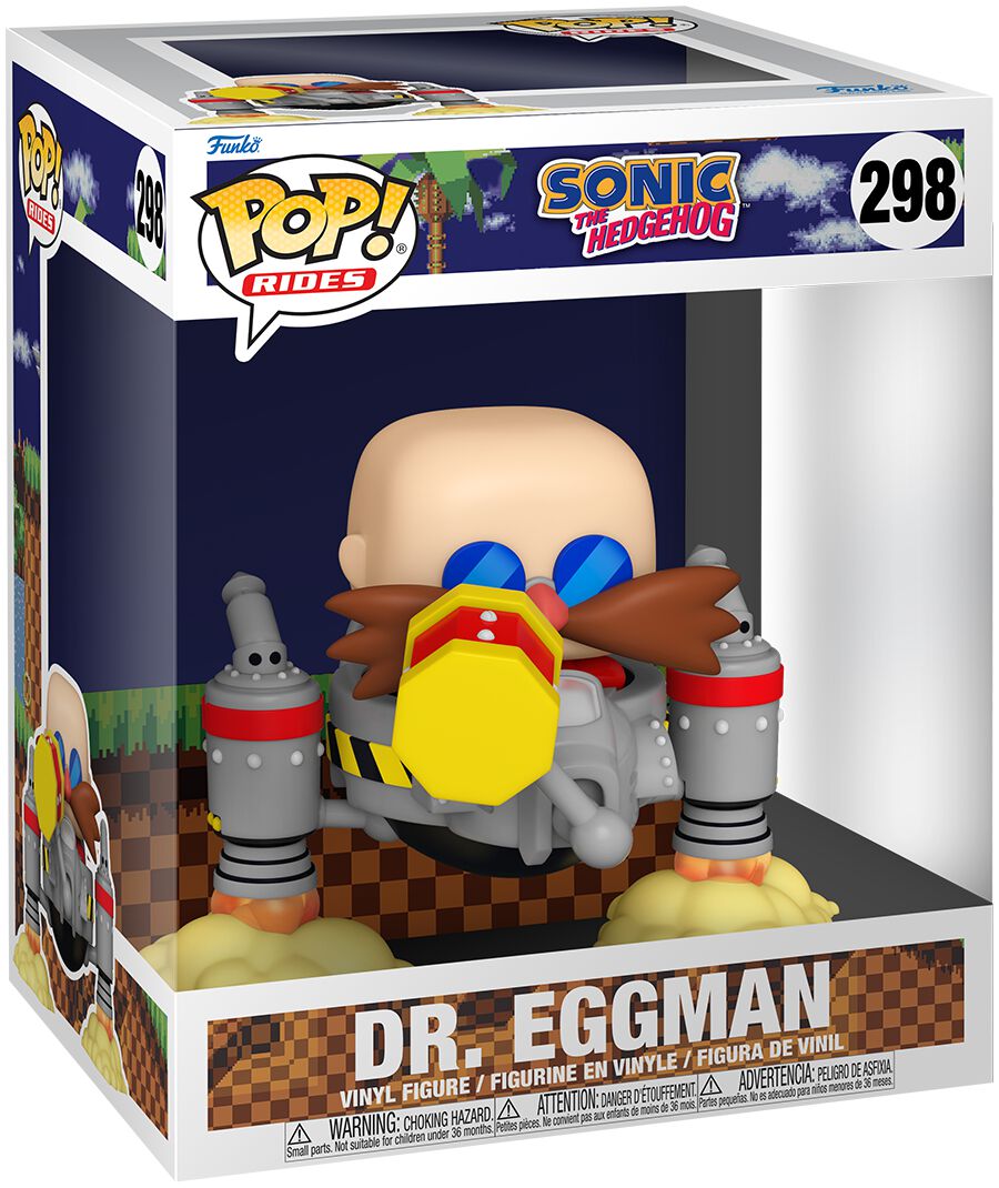 Levně Sonic The Hedgehog Vinylová figurka č.298 Dr. Eggman (Pop! Ride) Sberatelská postava standard