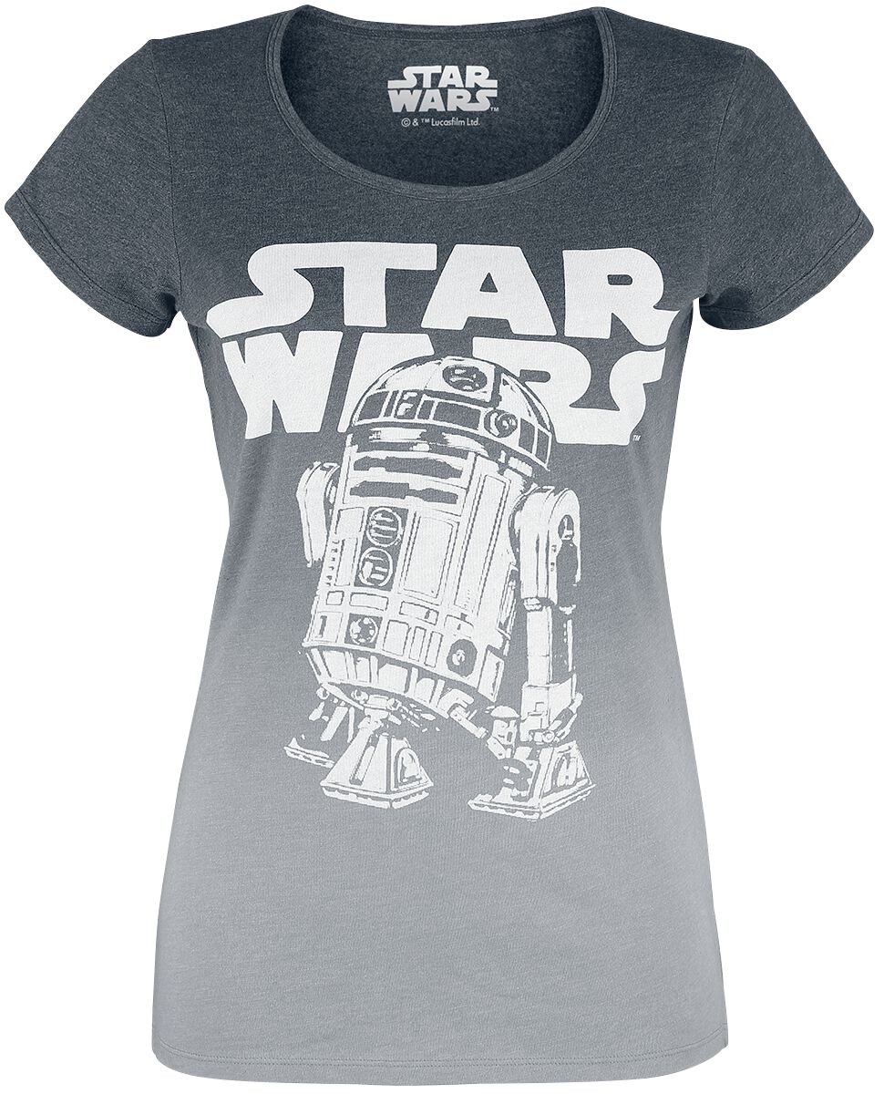 Star Wars R2D2 Logo T-Shirt mottled grey