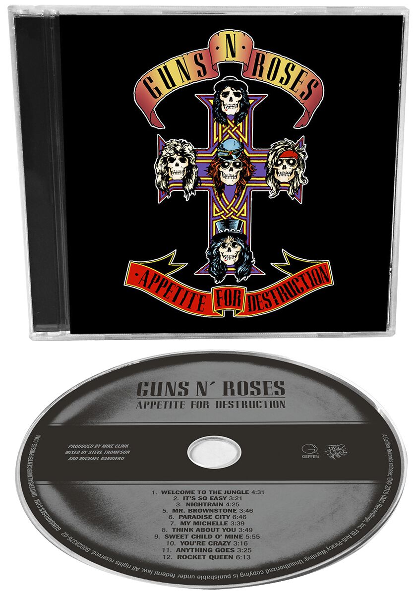 Image of Guns N' Roses Appetite for destruction CD Standard
