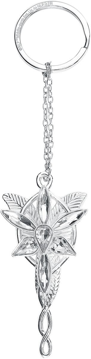 The Lord Of The Rings  Keyring Pendant - 3D Evenstar - for None -