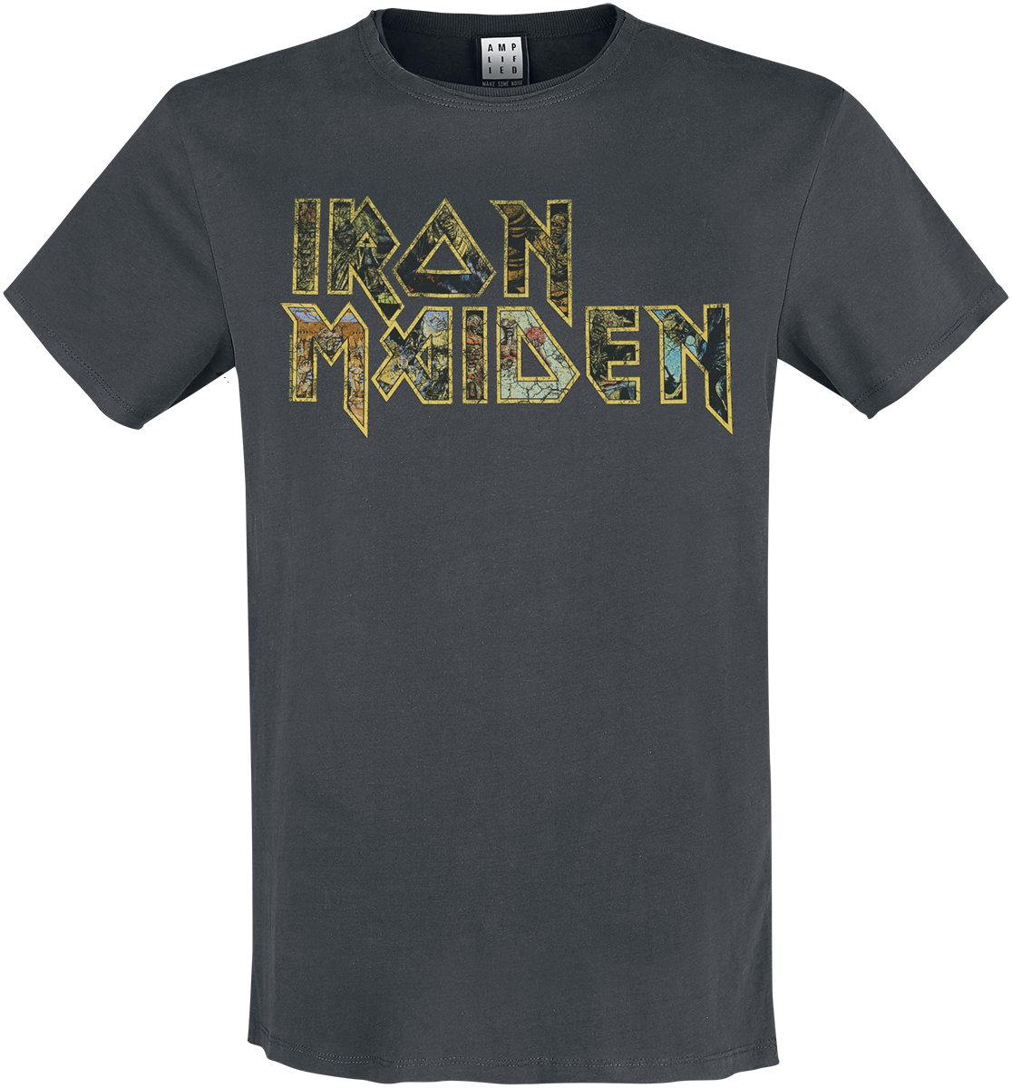 Iron Maiden - Amplified Collection - Eddies Logo - T-Shirt - charcoal image