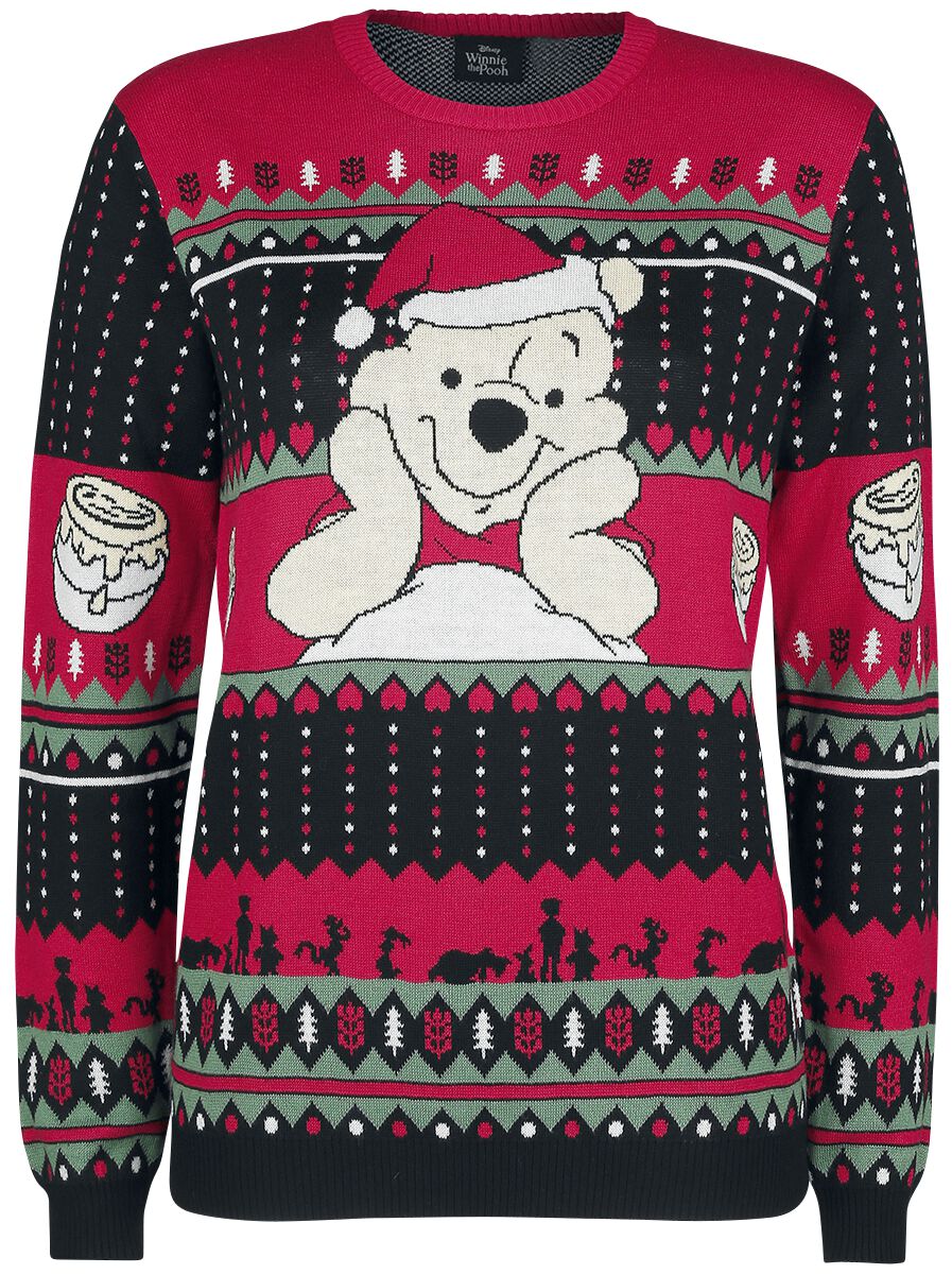 Winnie the Pooh Winter Christmas jumper multicolour