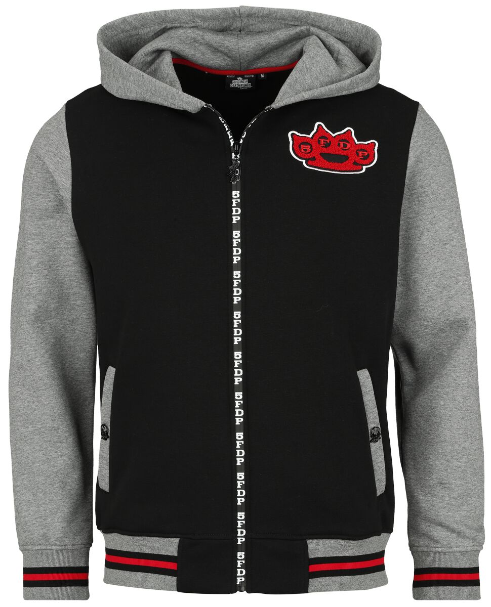 Five Finger Death Punch Kapuzenjacke – EMP Signature Collection – S bis L – für Männer – Größe S – schwarz/grau meliert – EMP exklusives Merchandise! Five Finger Death Punch Kapuzenjacke – EMP Signature Collection – S bis L – für Männer – Größe S – schwarz/grau meliert – EMP exklusives Merchandise!