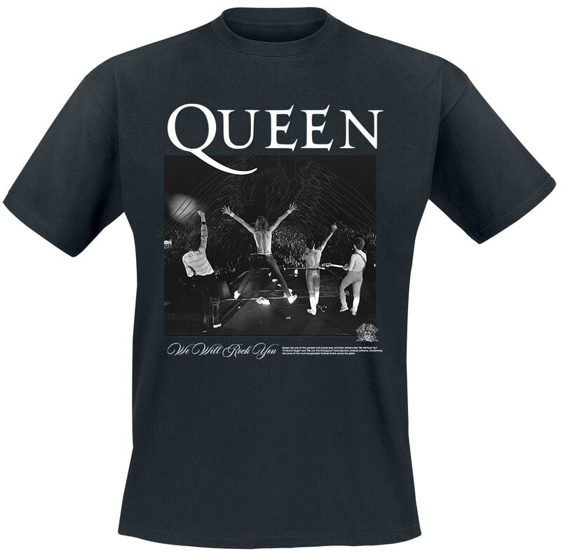 Queen T-Shirt - Queen We Are The Champion View From The Stage - S bis 5XL - für Männer - Größe 3XL - schwarz  - Lizenziertes Merchandise!