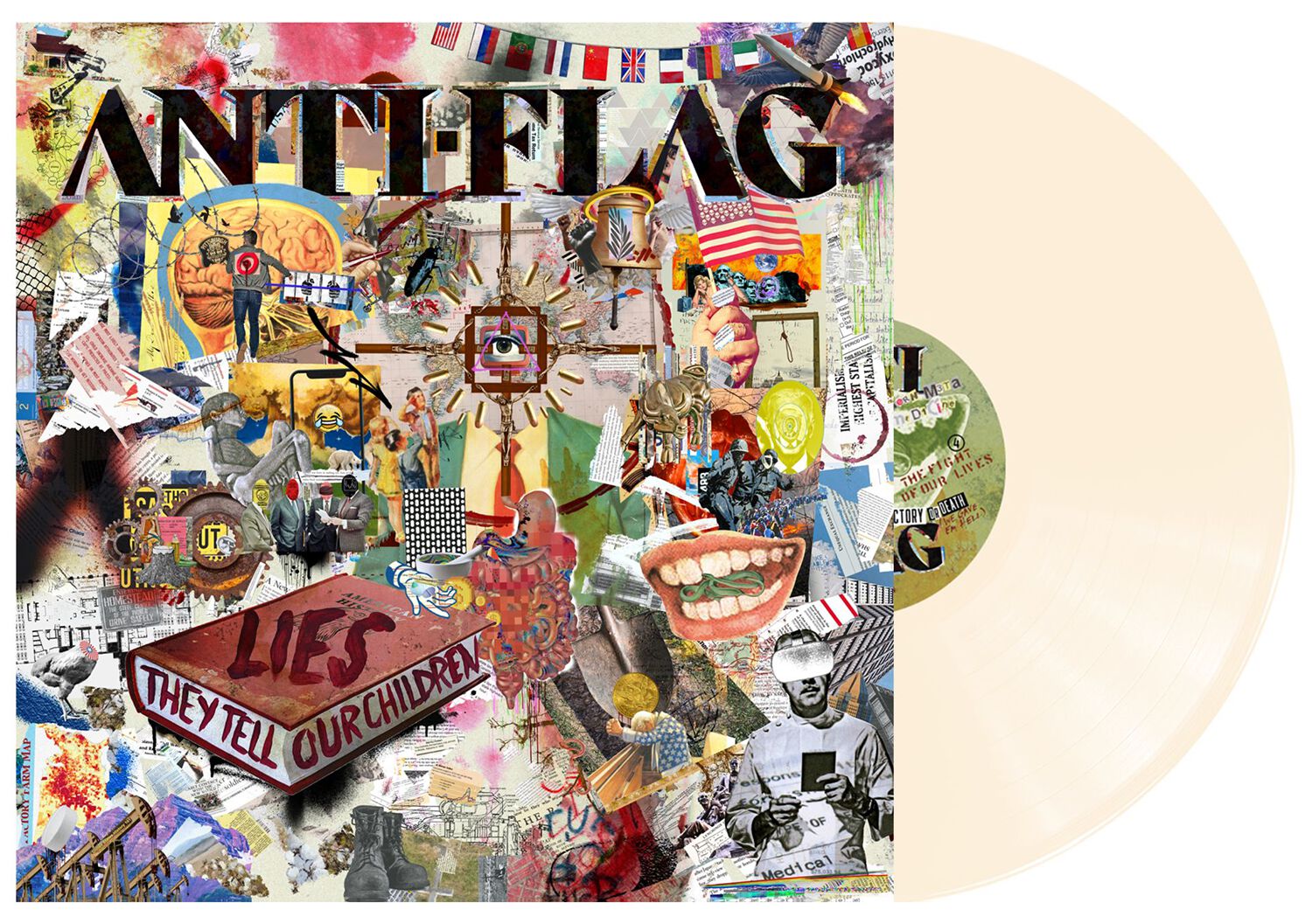 Anti-Flag Lies they tell our children LP farbig