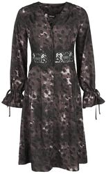 Splash Print Midi Dress, Jawbreaker, Mittellanges Kleid