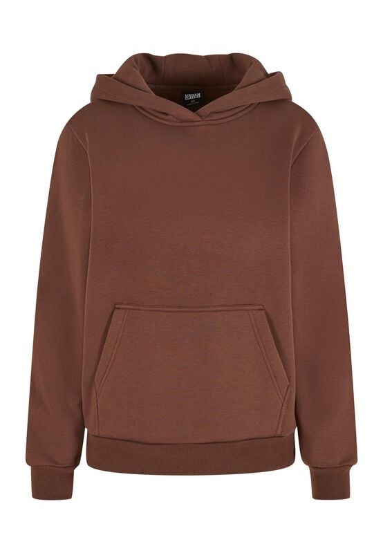 Urban Classics Kapuzenpullover - Ladies Fluffy Hoody - XS bis XL - für Damen - Größe XL - braun