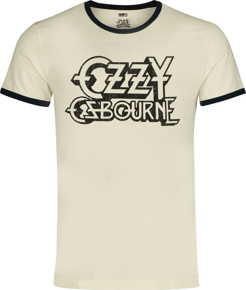 Ozzy Osbourne T-shirt - Logo - S till 5XL - Herrer - råhvid