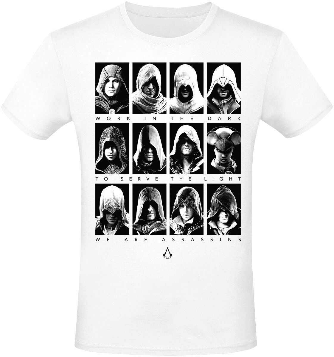 Assassin`s Creed - Gaming T-Shirt - Portraits - S bis XXL - für Männer - Größe M - weiß  - EMP exklusives Merchandise!