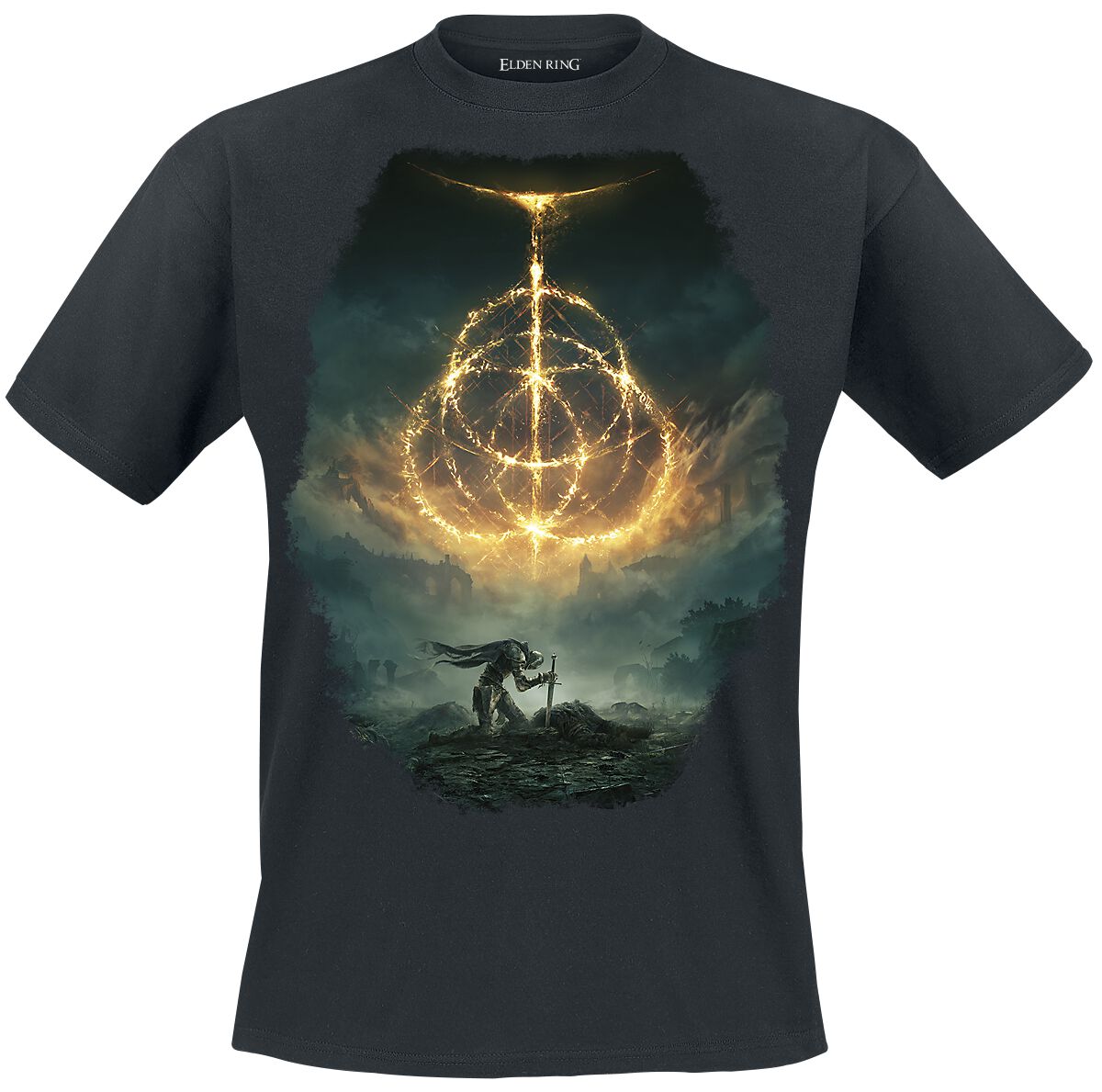 Elden Ring - Gaming T-Shirt - Cover - M bis XXL - für Männer - Größe L - schwarz  - EMP exklusives Merchandise!