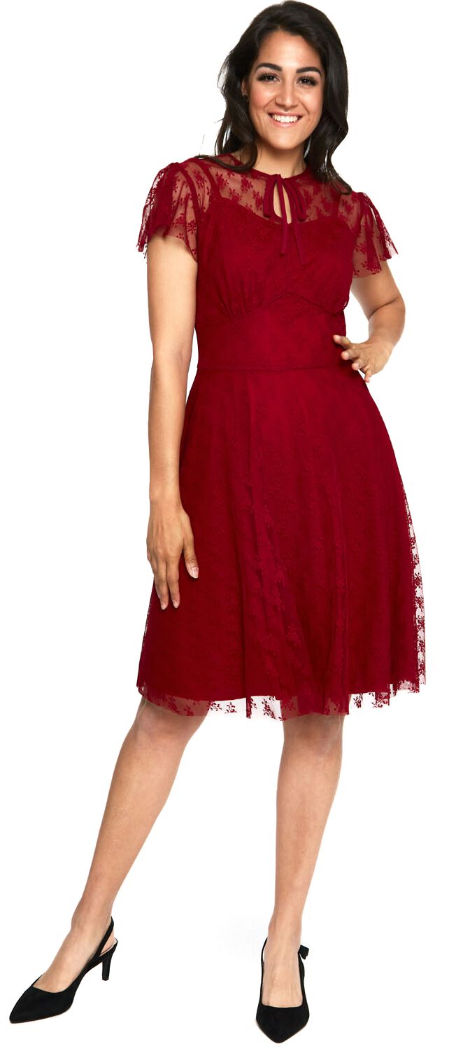 Voodoo Vixen Melody Lace Occasion Dress Medium-length dress red