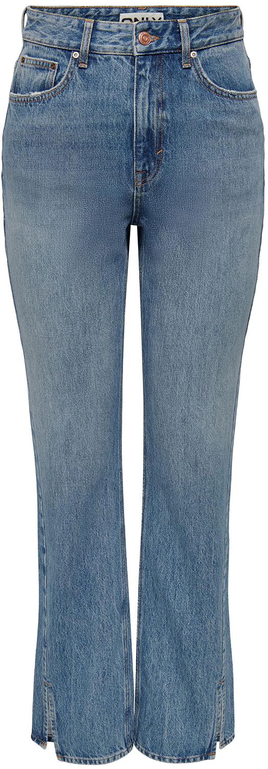 Levně Only Denimové kalhoty s rozparky ONLBILLIE EX HW STR DOT025 NOOS Dámské džíny modrá