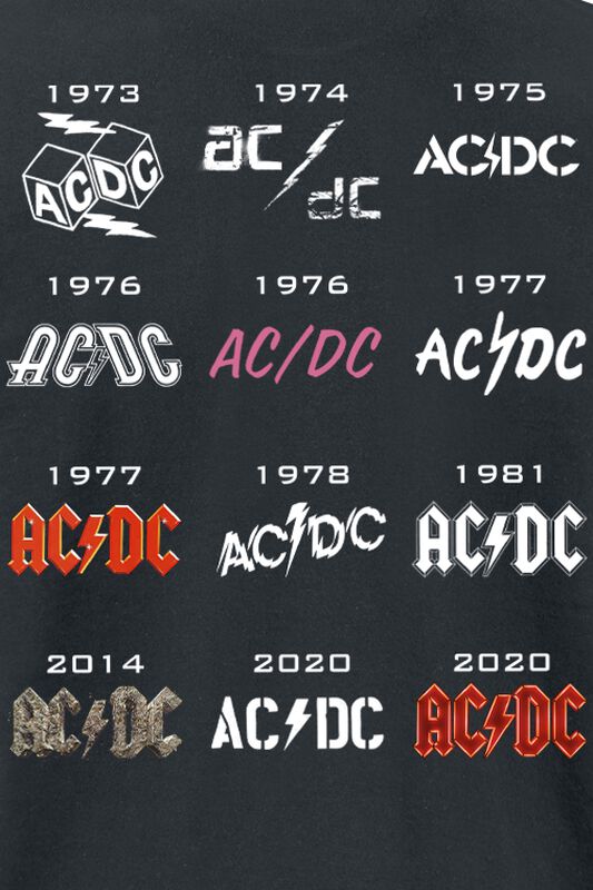 50 Years Logo History | AC/DC T-Shirt | EMP