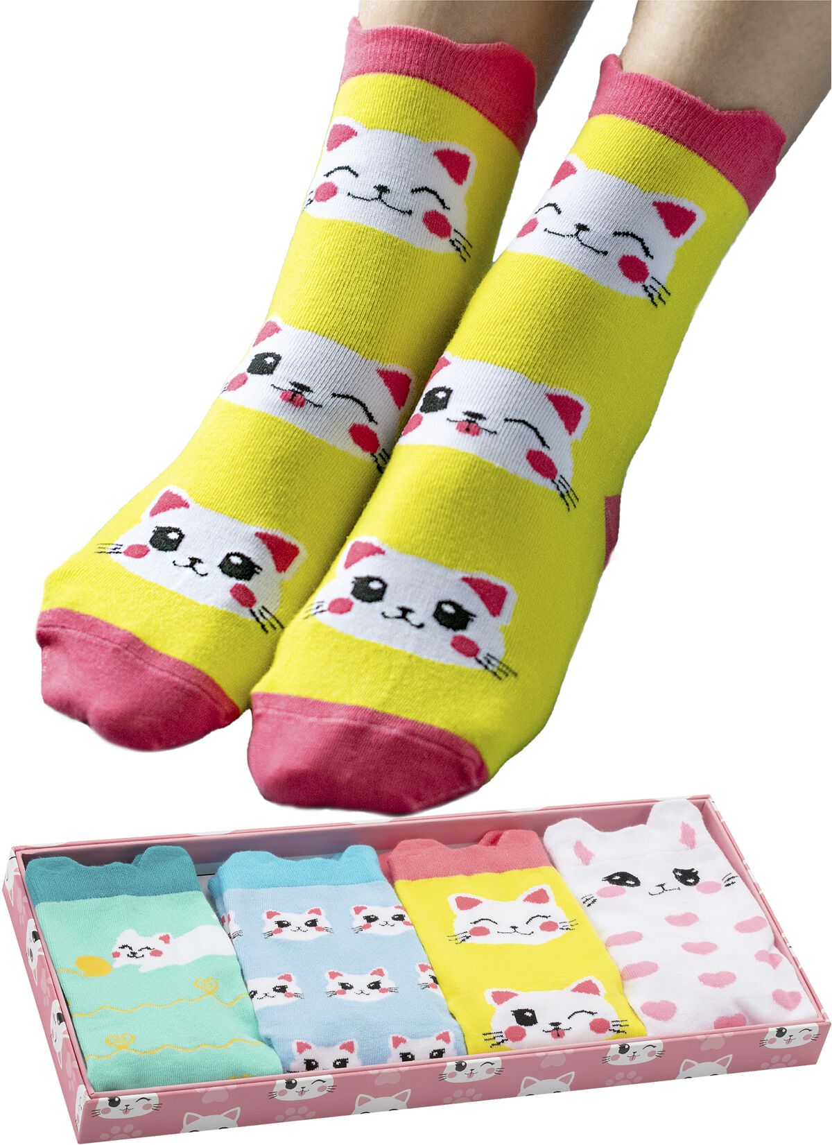 Corimori Wolke die Katze Socken multicolor  - Onlineshop EMP