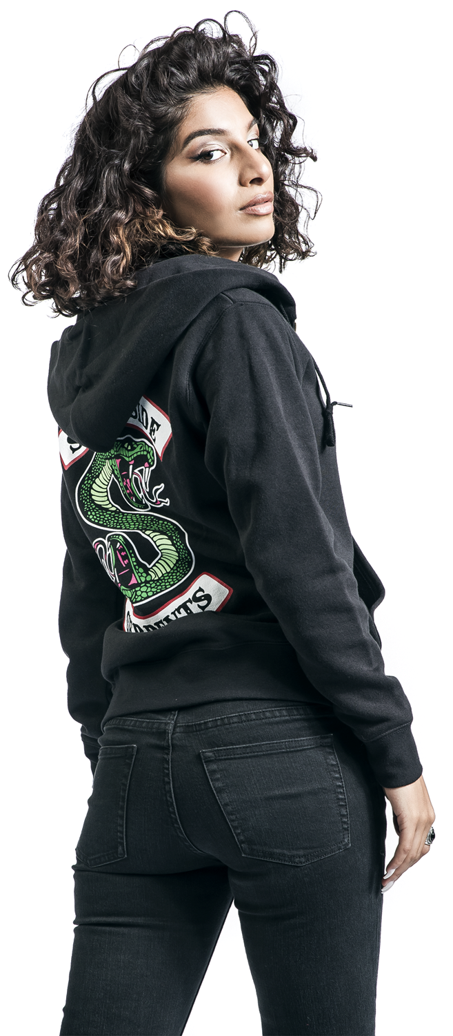 Riverdale Southside Serpents Kapuzenjacke schwarz